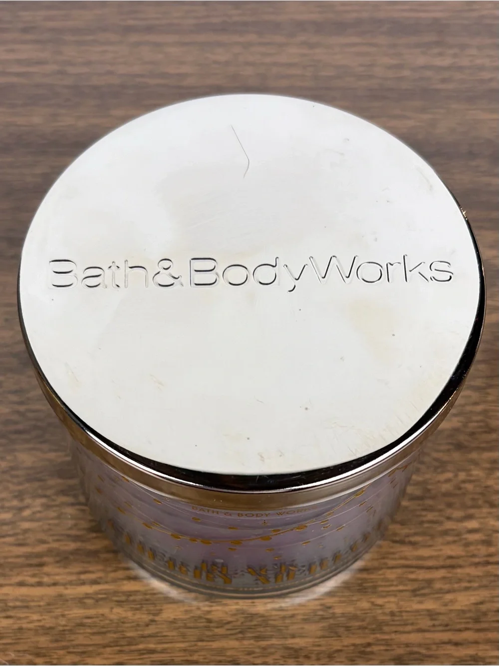 Bath & Body Works Black Cherry Merlot 3 Wick Candle 14.5 oz Purple Glass Jar EUC